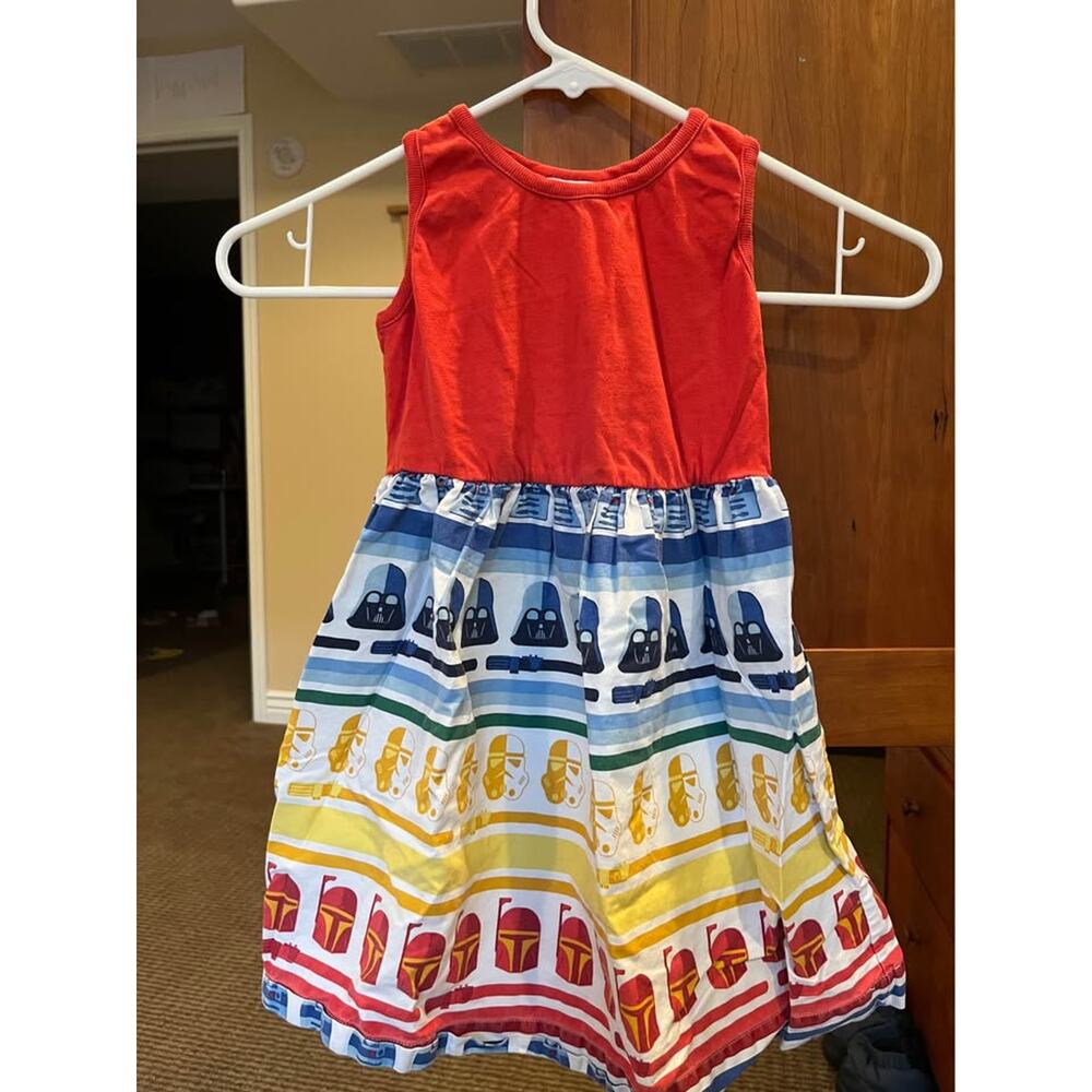 Hanna Andersson Star Wars Dress. Cotton.  Girls size 5 or 110cm. EUC!